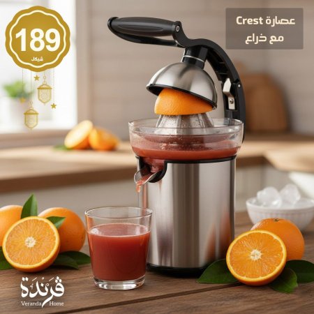 عصارة كهربائية ستانلس ستيل مع مقبض